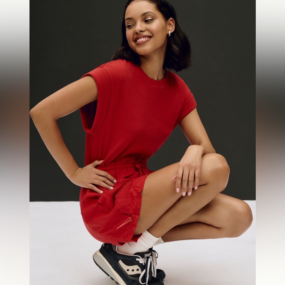 Anthropologie daily practice short sleeve mini dress